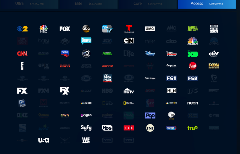 PlayStation Vue’s Access Plan